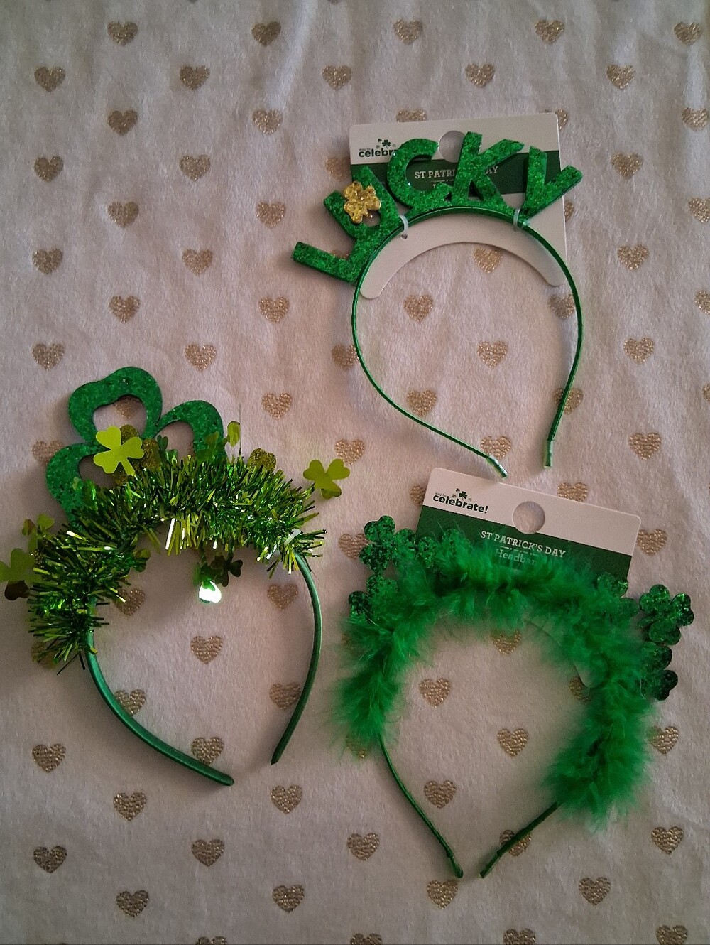 ✂️ Way To Celebrate! St. Patrick's Day 3pc.  Headbands